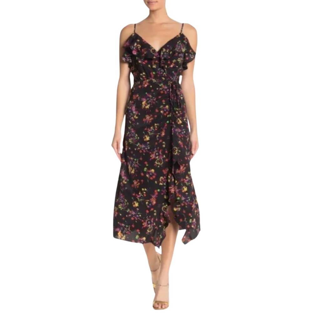 Veronica Beard Monica Silk Blend midi dress
Black Multi Romantic Cottagecore